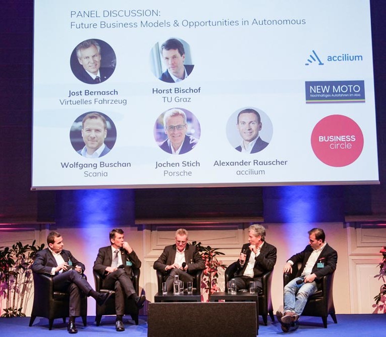 Autonomous Driving panel at MaaS Conference Vienna 2019 accilium